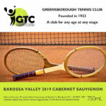 Greensborough Tennis Club - Barossa Valley 2019 Cabernet Sauvignon