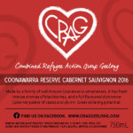 Combined Refugee Action Group Geelong (CRAG) - Coonawarra Reserve Cabernet Sauvignon 2018