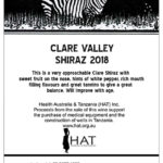 Health Australia & Tanzania - Clare Valley 2018 Shiraz
