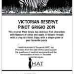 Health Australia & Tanzania - Victorian 2019 Reserve Pinot Grigio
