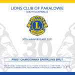 Lions Club of Paralowie - Pinot Chardonnay Sparkling Brut