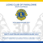 Lions Club of Paralowie - South Australian Sauvignon Blanc 2019