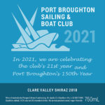 Port Broughton Sailing & Boat Club - Clare Valley Shiraz 2018