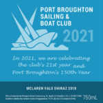 Port Broughton Sailing & Boat Club - McLaren Vale Shiraz 2018