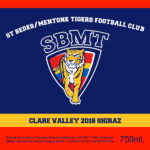 St Bedes/Mentone Tigers Football Club - Clare Valley 2018 Shiraz
