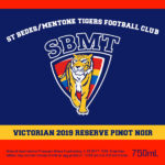 St Bedes/Mentone Tigers Football Club - Victorian 2019 Reserve Pinot Noir