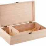 2-bottle wooden wine gift box: can be engraved on lid or sides