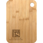 Chromosome 18 Registry - Bamboo Cheese Board engraved with Chromosome 18 logo