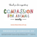 Compassion For Animals Society - Marlborough NZ Sauvignon Blanc 2019