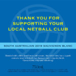 North Lakes Blues Netball Club - South Australian 2019 Sauvignon Blanc