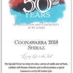 St James Primary School - Brands Coonawarra 2018 Shiraz