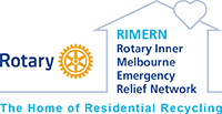 RIMERN (Rotary Inner Melbourne Emergency Relief Network) logo