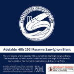 Elsternwick Cricket Club - Adelaide Hills 2021 Reserve Sauvignon Blanc