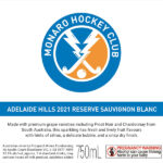 Monaro Hockey Club - Adelaide Hills 2022 Premium Sauvignon Blanc