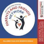 Ashwood High School Parents and Friends Network - McLaren Vale 2018 Reserve Shiraz