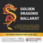 Golden Dragons Ballarat - Victorian Reserve Pinot Noir 2022