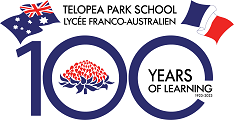 Telopea Park School Centenary logo