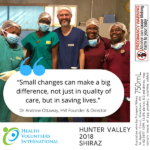 Health Volunteers International - Hunter Valley Shiraz 2018