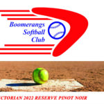Boomerangs Softball Club - Victorian 2022 Reserve Pinot Noir