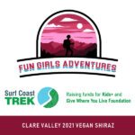 Surf Coast Trek - Fun Girls Adventures - Clare Valley 2021 vegan Shiraz