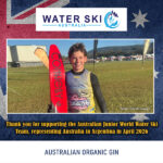 Australian Junior World Water Ski Team - Australian Organic Gin (vegan) - Oscar Cowan
