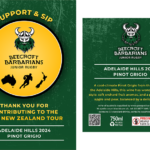Beecroft Barbarians Junior Rugby Club - Adelaide Hills 2024 Pinot Grigio